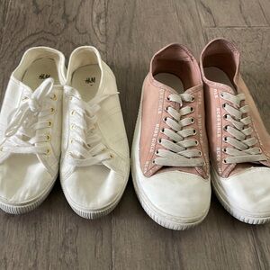 Girl shoes size 4/35 pink / white